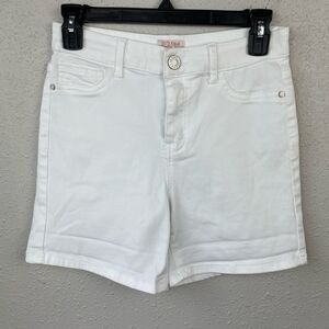 Elite Jeans White High Rise Stretch Shorts Size 29 EUC